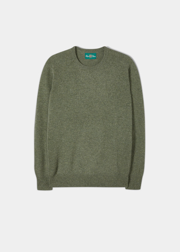 alan paine Dorset Men's Lambswool Jumper in Landscape - Classic Fit