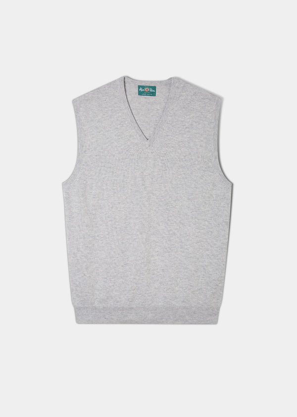 alan paine Ellerby Cotton Cashmere Slipover In Dove