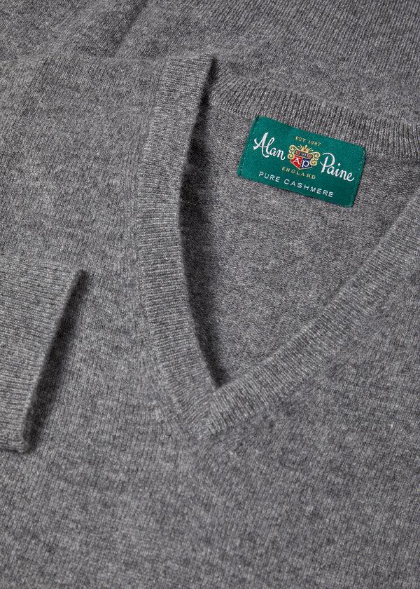 Alan Paine Haddington Cashmere Jumper In Derby - Regular Fit