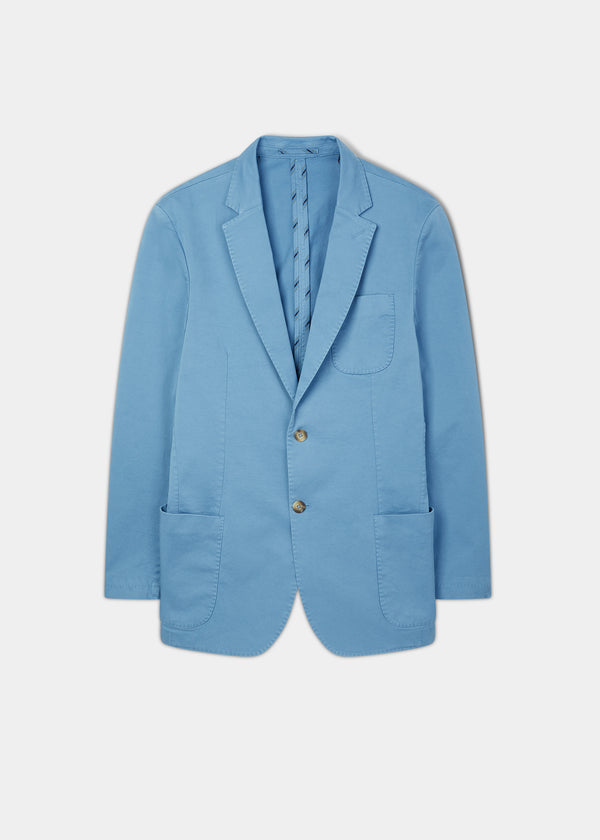 alan paine Heymouth Men's Cotton Blazer In Airforce