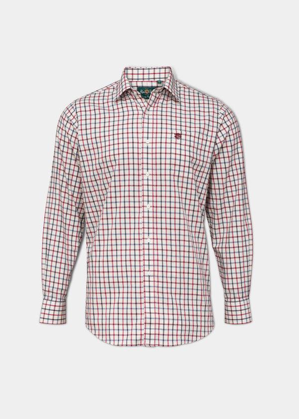 alan paine Ilkley Men's Red Check Shirt - Shooting Fit