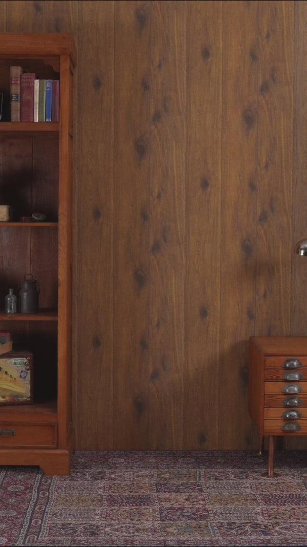 Alan Paine Landford Men's Lambswool Buttoned Jumper In Indigo - Regular Fit