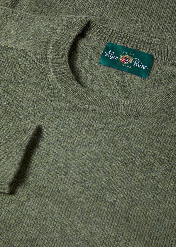 Alan Paine Lenzie Men's Lambswool Jumper In Landscape - Regular Fit