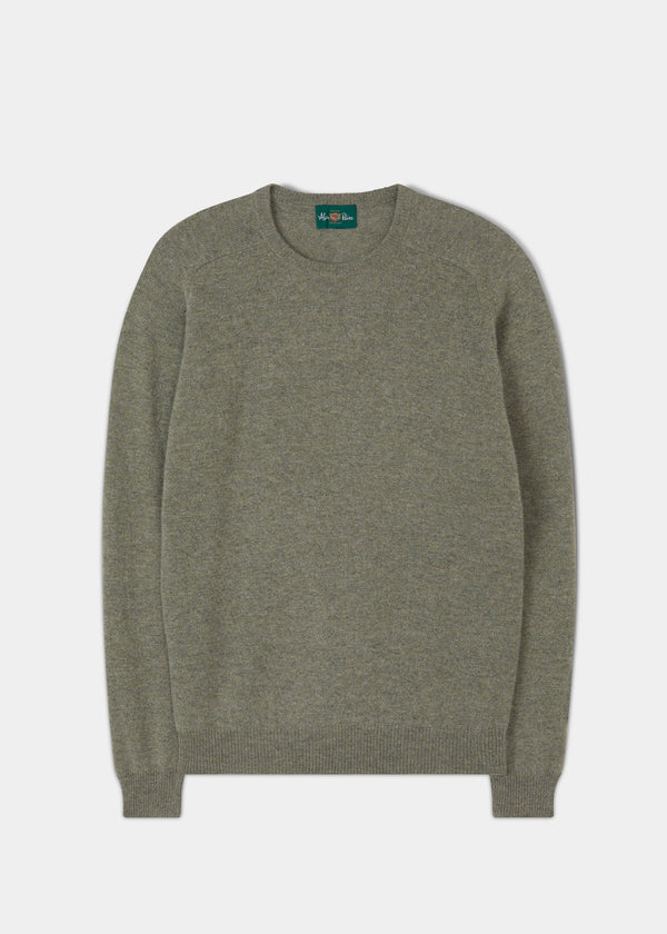 alan paine Lenzie Men's Lambswool Jumper In Orchard- Regular Fit