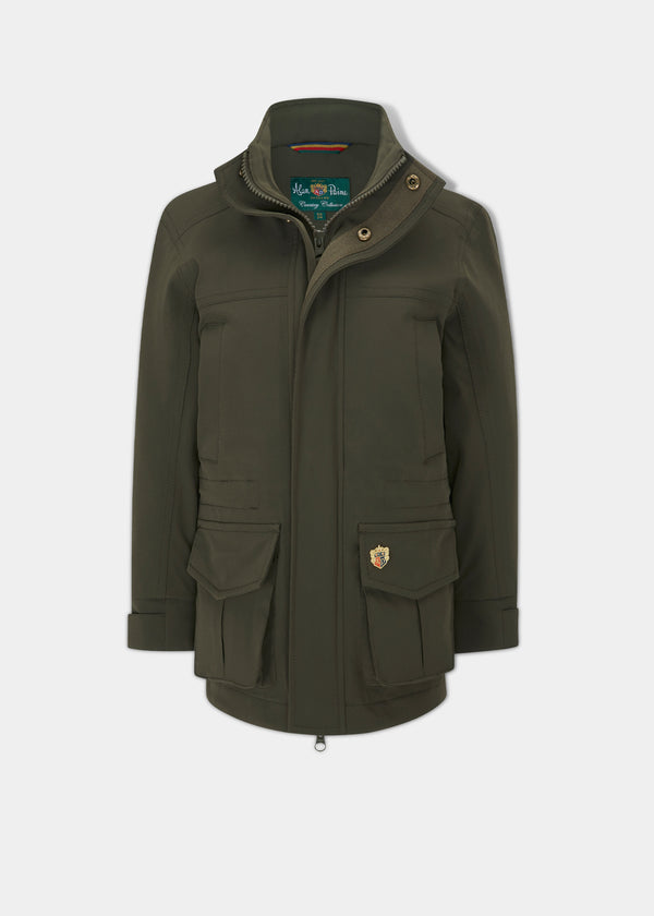 alan paine Lockwood Children's Coat In Olive - Shooting Fit