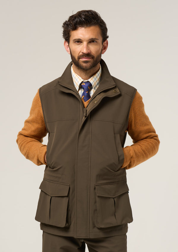 Alan Paine Lockwood Men's Shooting Waistcoat In Olive