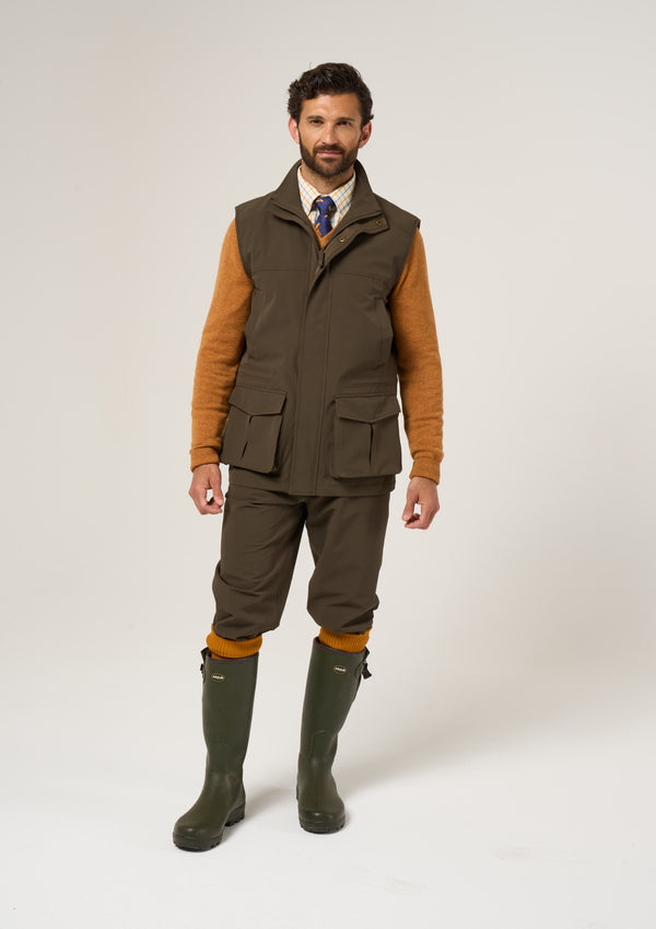 Alan Paine Lockwood Men's Shooting Waistcoat In Olive