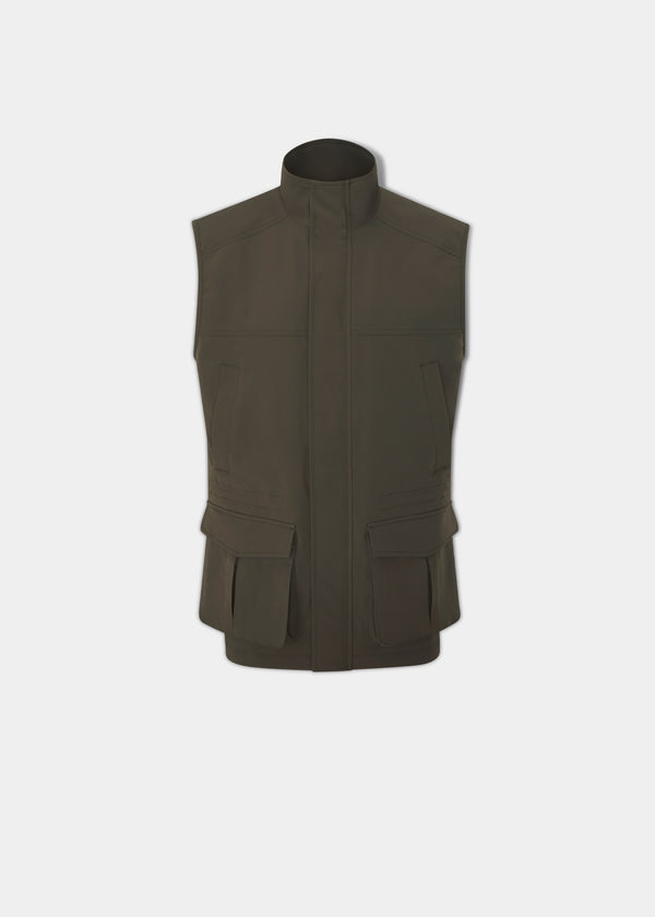alan paine Lockwood Men's Shooting Waistcoat In Olive