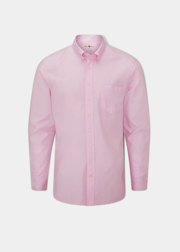 alan paine Men's Oxford Cotton Button Down Shirt In Pink