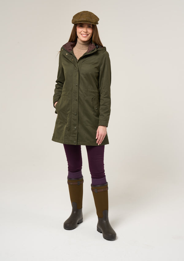 Alan Paine Milwood Women's Olive Jacket - Regular Fit