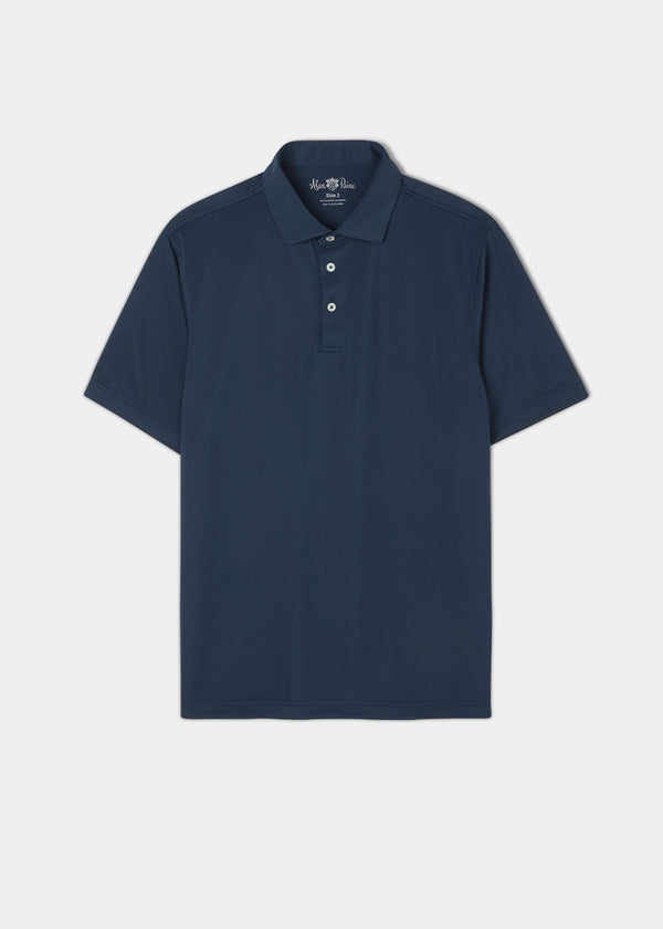 alan paine Rockbourne Performance Polo in Navy - Sports Fit