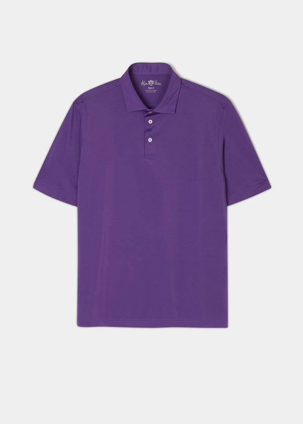 alan paine Rockbourne Performance Polo in Plum - Sports Fit