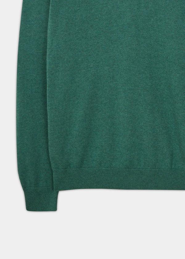 Alan Paine Rothwell Cotton Cashmere Jumper In Moorland