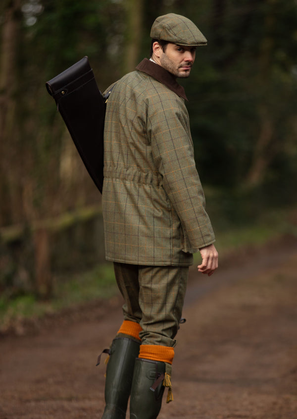 Alan Paine Rutland Men's Tweed Shooting Breeks In Dark Moss