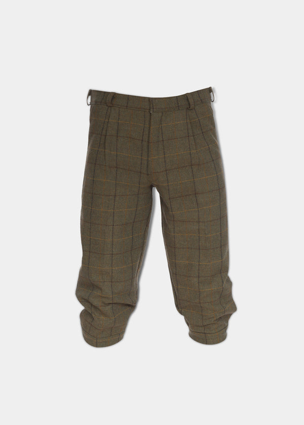 alan paine Rutland Men's Tweed Shooting Breeks In Dark Moss
