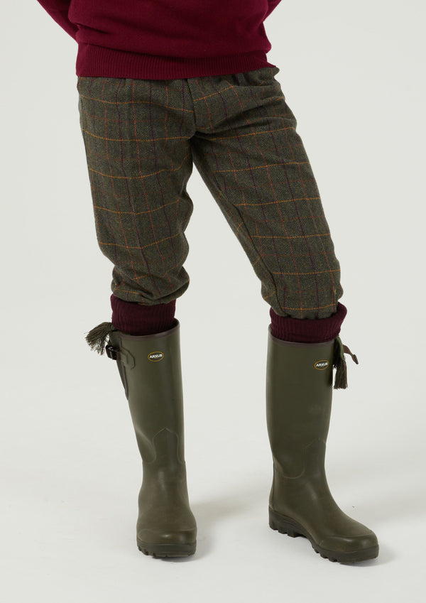 Alan Paine Rutland Men's Tweed Shooting Breeks In Fern