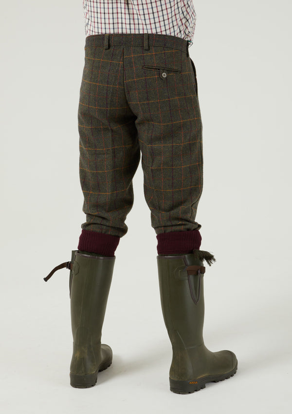Alan Paine Rutland Men's Tweed Shooting Breeks In Fern