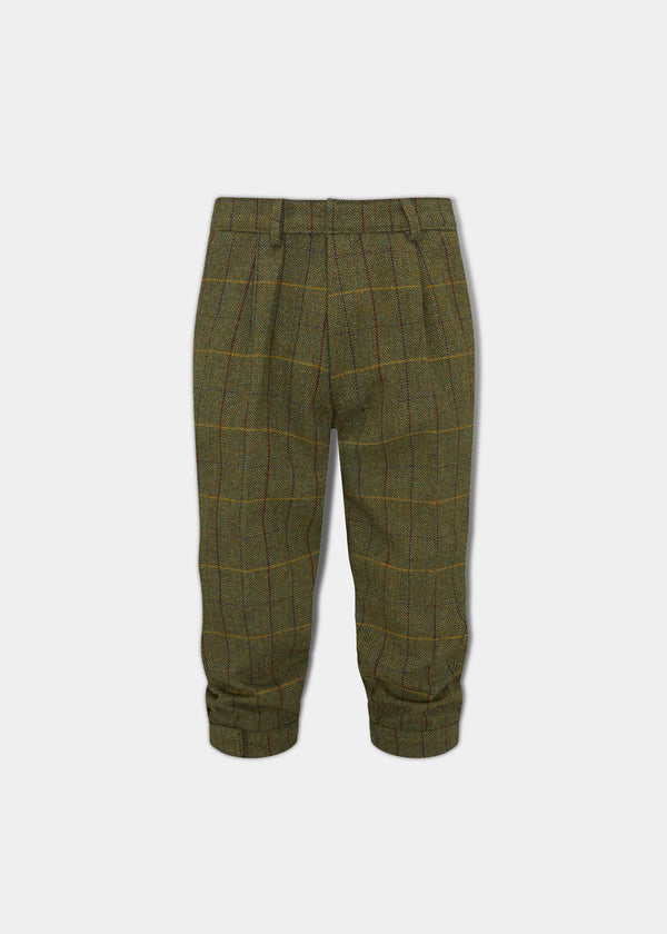 alan paine Rutland Men's Tweed Shooting Breeks In Green Ash