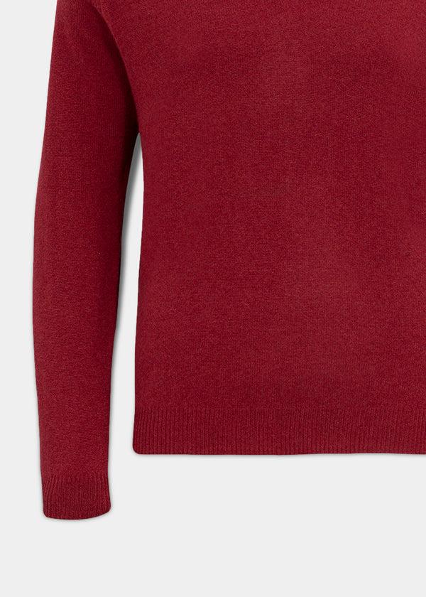 Alan Paine Streetly Men's V Neck Jumper In Magma - Classic Fit