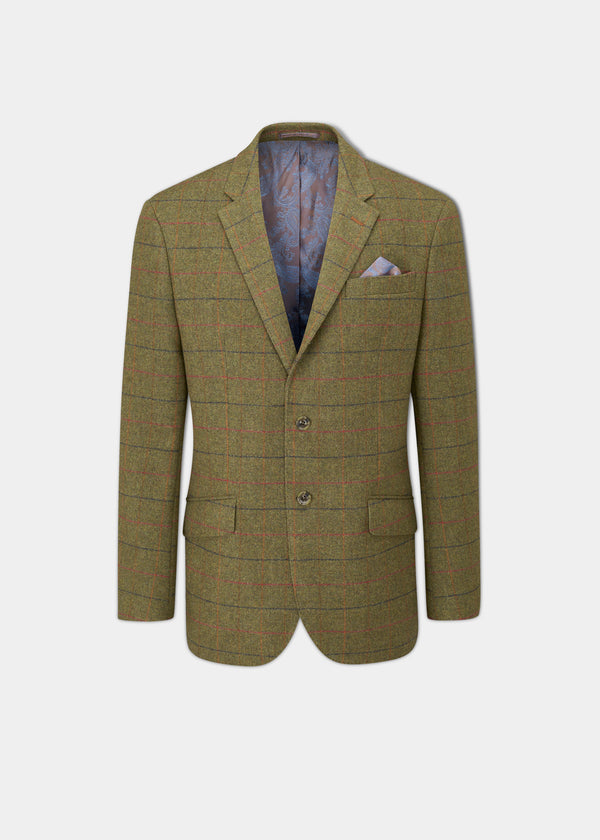 alan paine Surrey Tweed Lined Blazer In Meadow - Regular Fit alan paine Surrey Tweed Lined Blazer In Meadow - Regular Fit