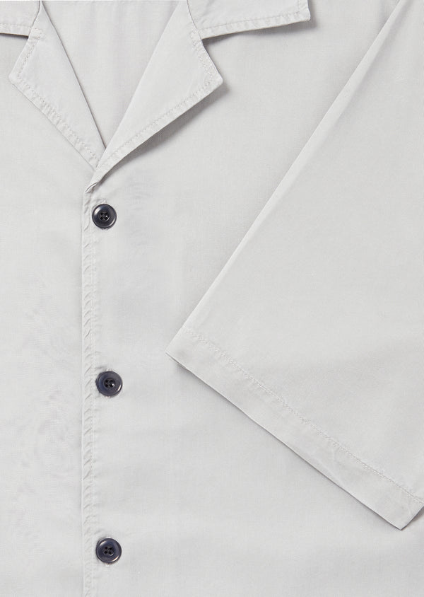 albam Bowling Shirt In Light Grey
