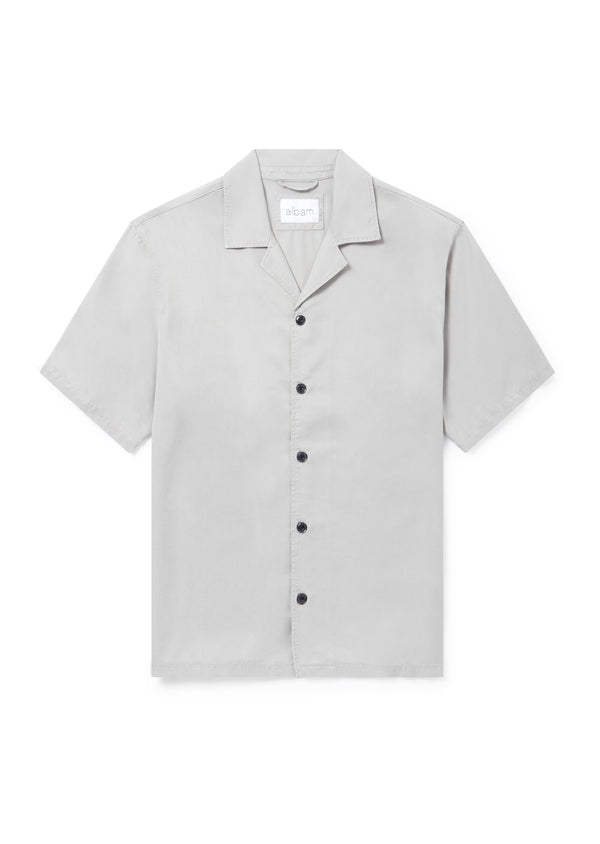 albam Bowling Shirt in Light Grey