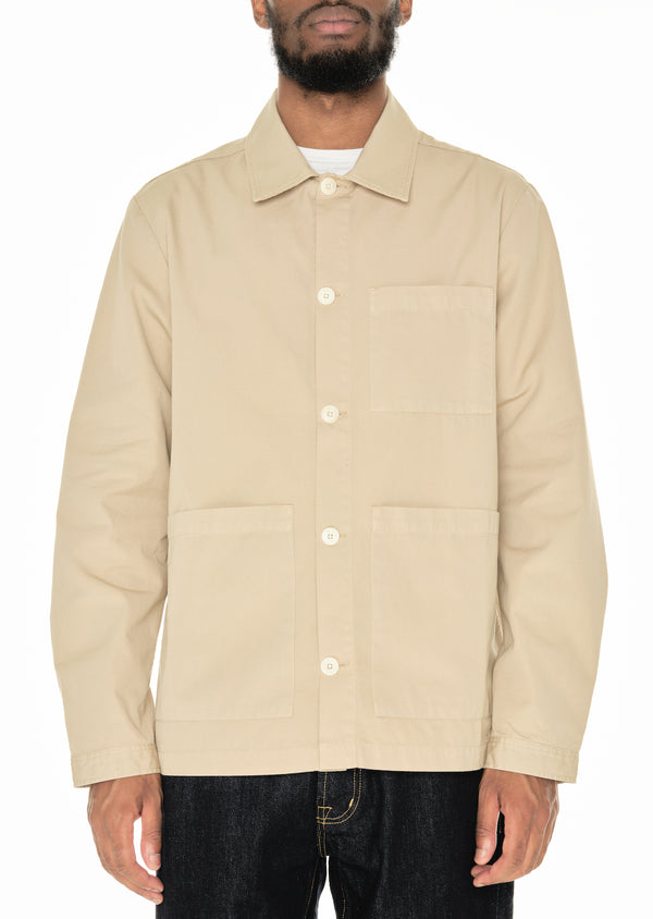 albam Canvas Work Shirt in Sand