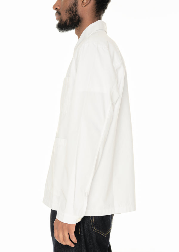 Albam Canvas Work Shirt In White