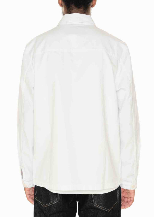 Albam Canvas Work Shirt In White