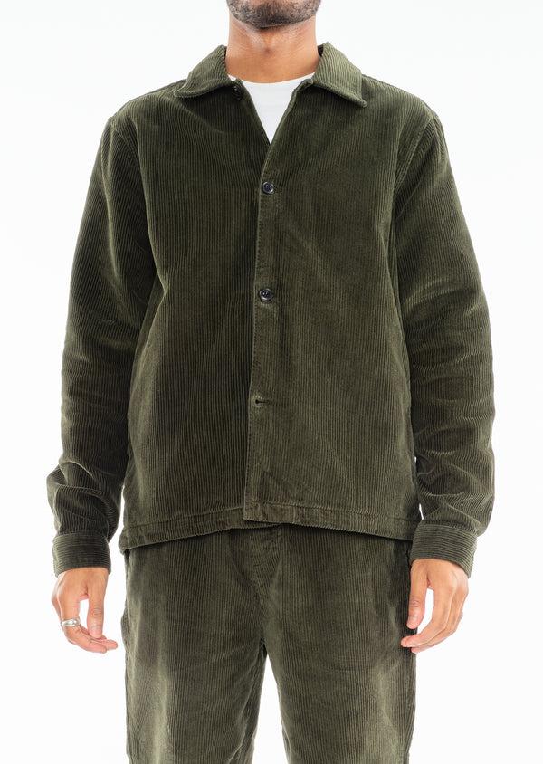 albam Chore Cord Jacket in Washed Green
