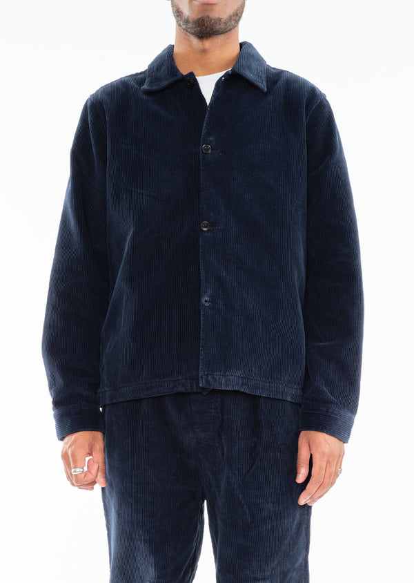 albam Chore Cord Jacket in Washed Navy