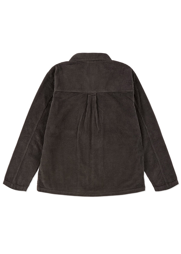 Albam Cord Clarence Jacket In Charcoal