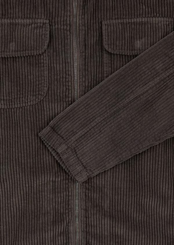 Albam Cord Clarence Jacket In Charcoal