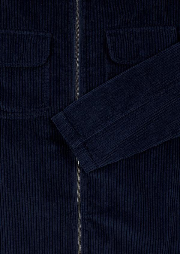 Albam Cord Clarence Jacket In Dark Navy