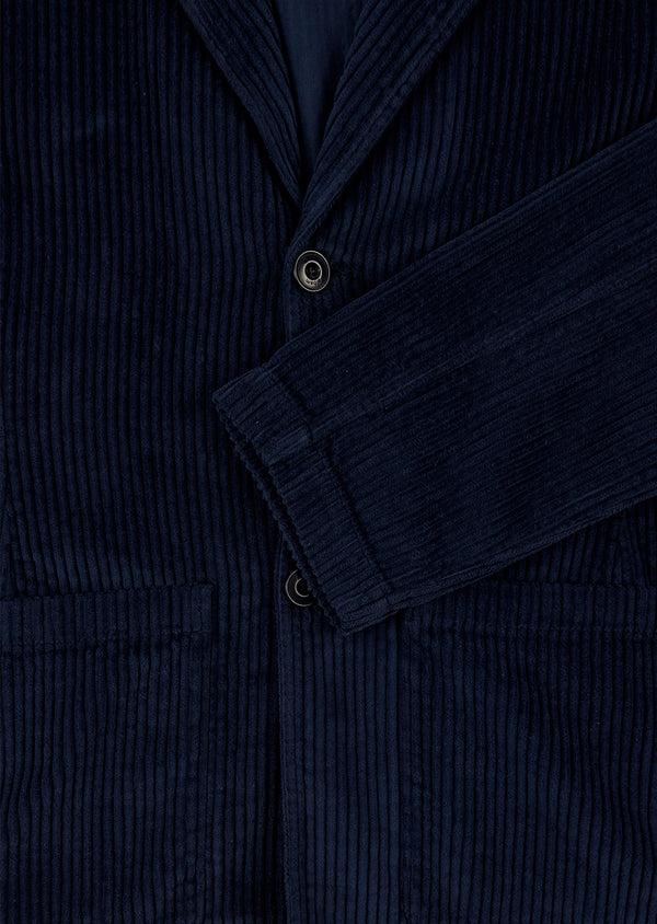Albam Cord Fairfax Blazer In Dark Navy