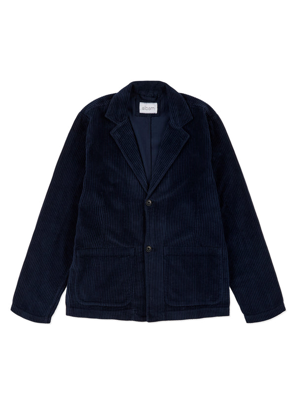 albam Cord Fairfax Blazer in Dark Navy