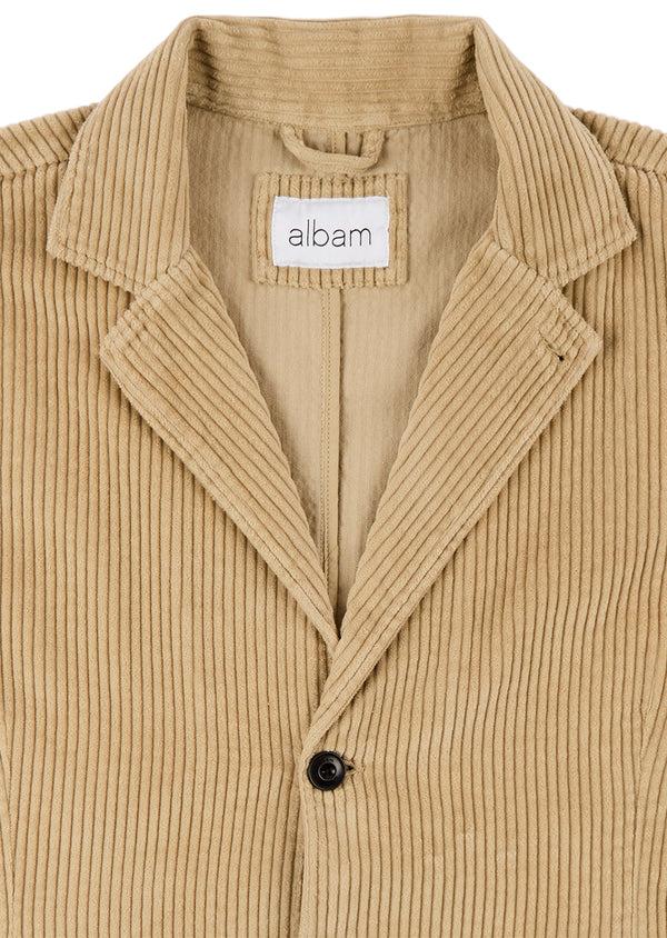 Albam Cord Fairfax Blazer In Stone