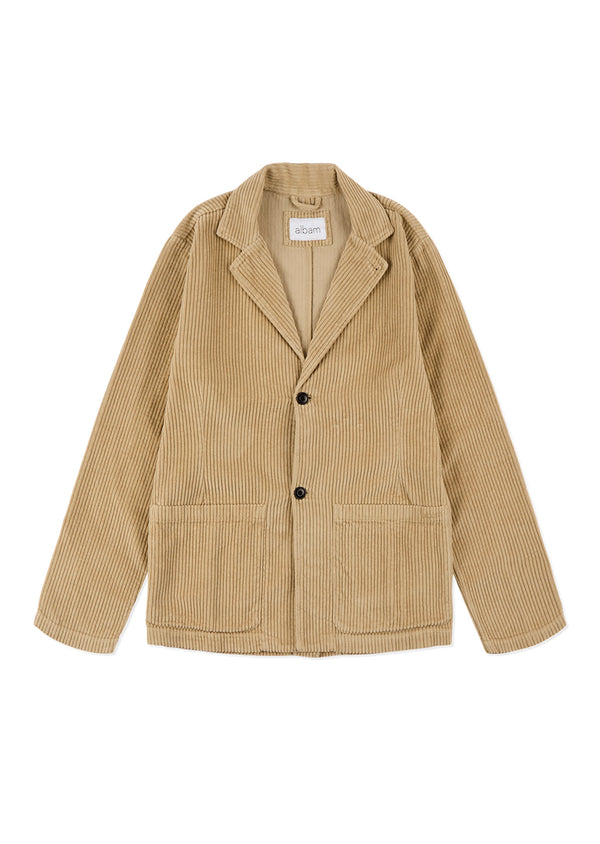 albam Cord Fairfax Blazer in Stone