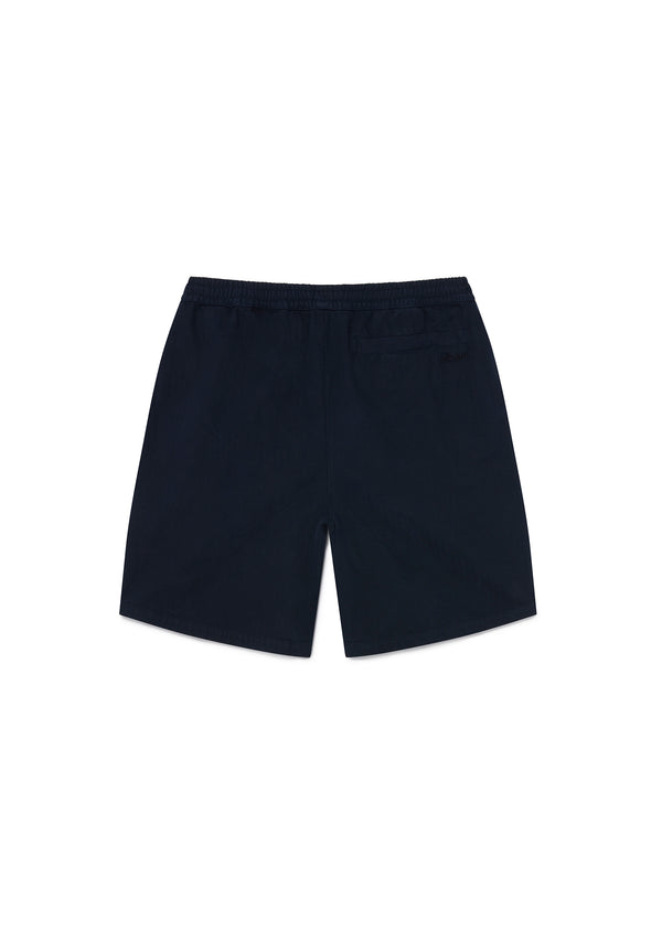 Albam Herringbone Shorts In Dark Navy