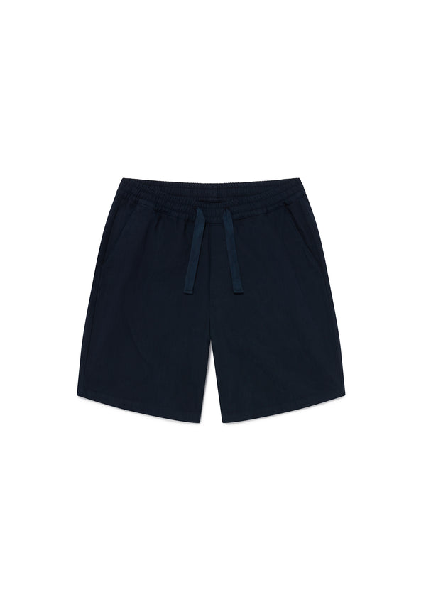 albam Herringbone Shorts in Dark Navy