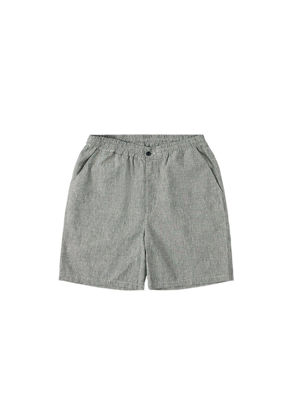 albam Houndstooth Standed Short in Black & Ecru
