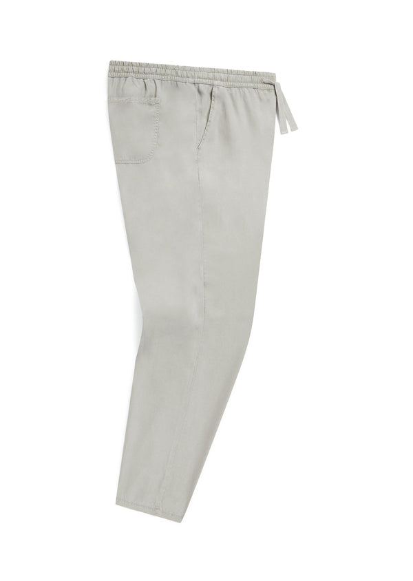 albam Judd Drawstring Trouser in Light Grey