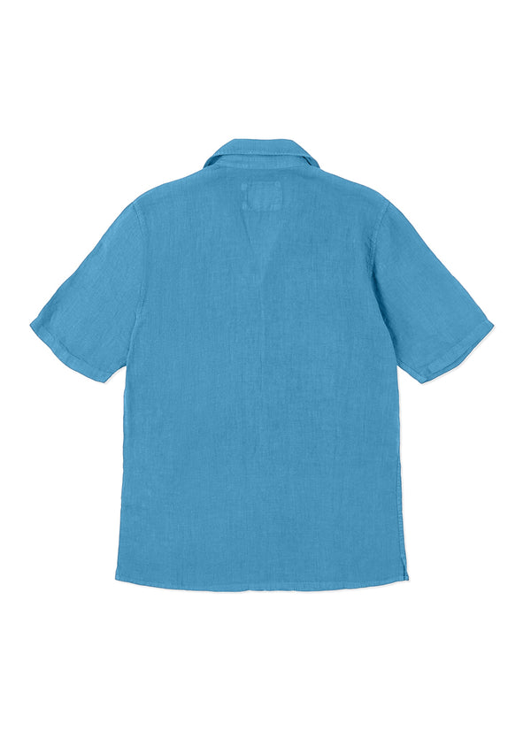 Albam Linen Holland Shirt In Blue