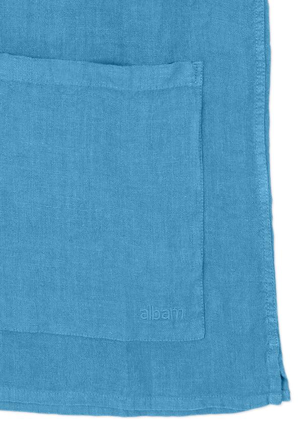 Albam Linen Holland Shirt In Blue