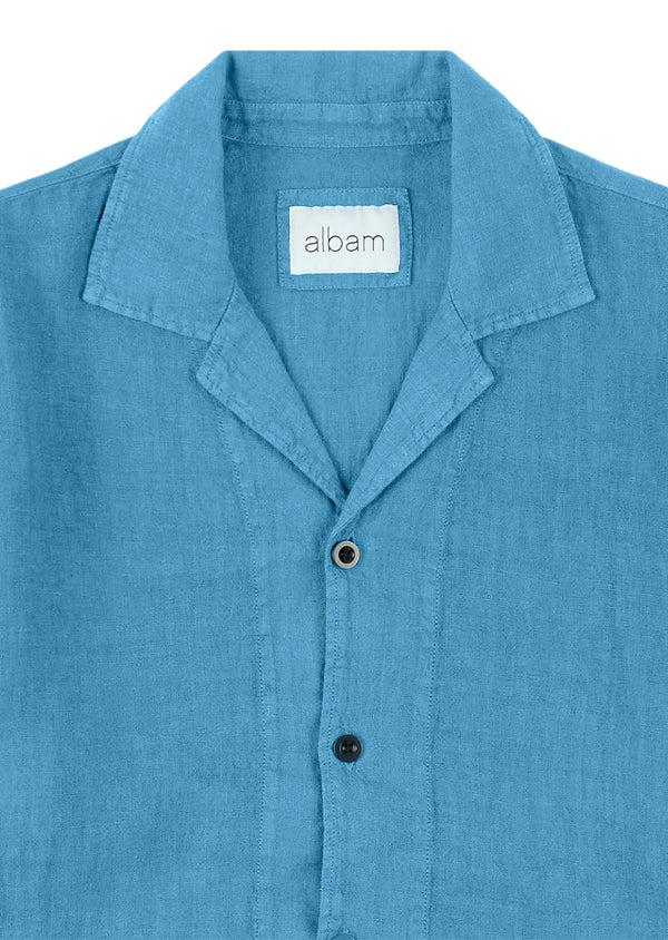 Albam Linen Hyde Shirt In Blue