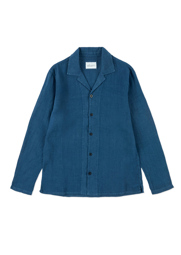 albam Linen Hyde Shirt in Indigo