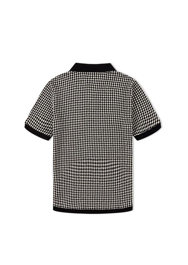 Albam Open Collar Top In Ecru