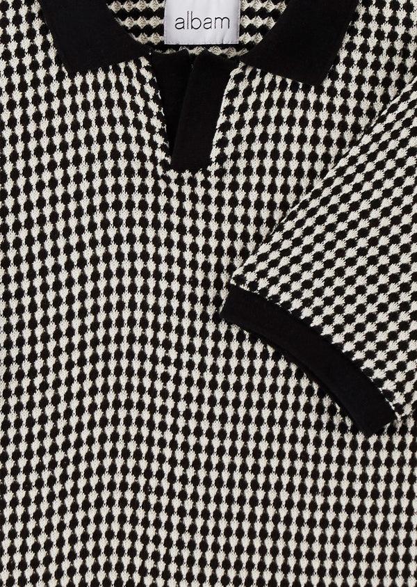 Albam Open Collar Top In Ecru