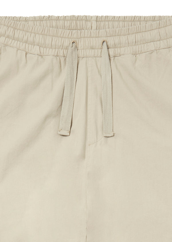 Albam Poplin Drawstring Trouser In Vintage Khaki