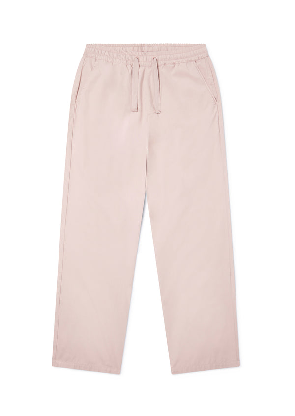 Albam Poplin Drawstring Trouser In Washed Pink